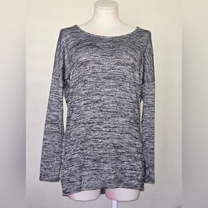Athleta Pose Heather Grey Pullover Sweater